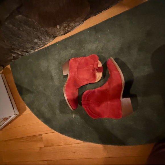 DINGO women’s TUMBLEWEED LEATHER BOOTIE STYLE DI561RED - Picture 7 of 15